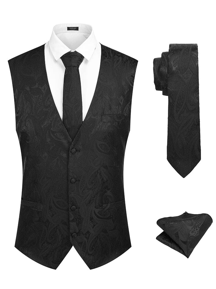 Paisley Weste Tux Set