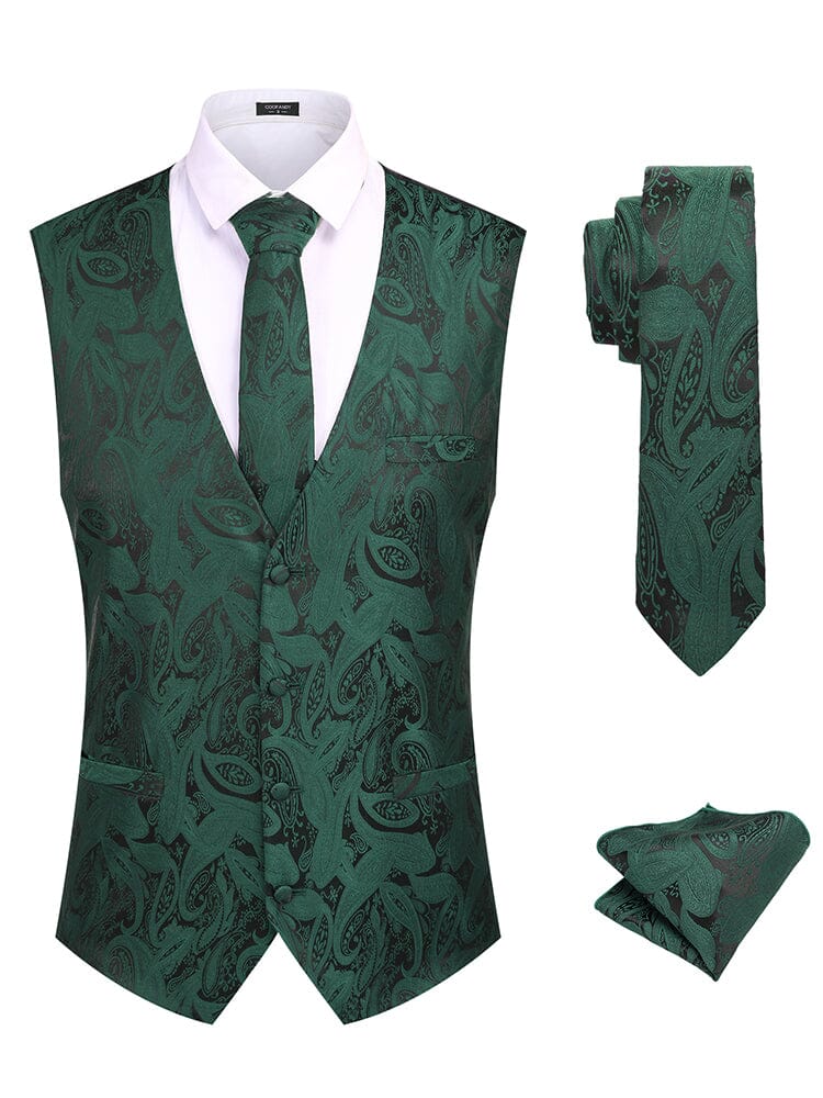 Paisley Weste Tux Set