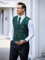 Paisley Weste Tux Set