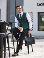 Paisley Weste Tux Set