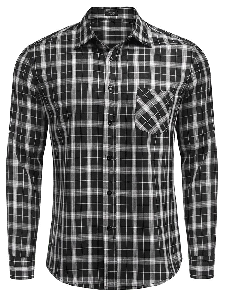 Klassisch Lang Ärmel Plaid Hemden