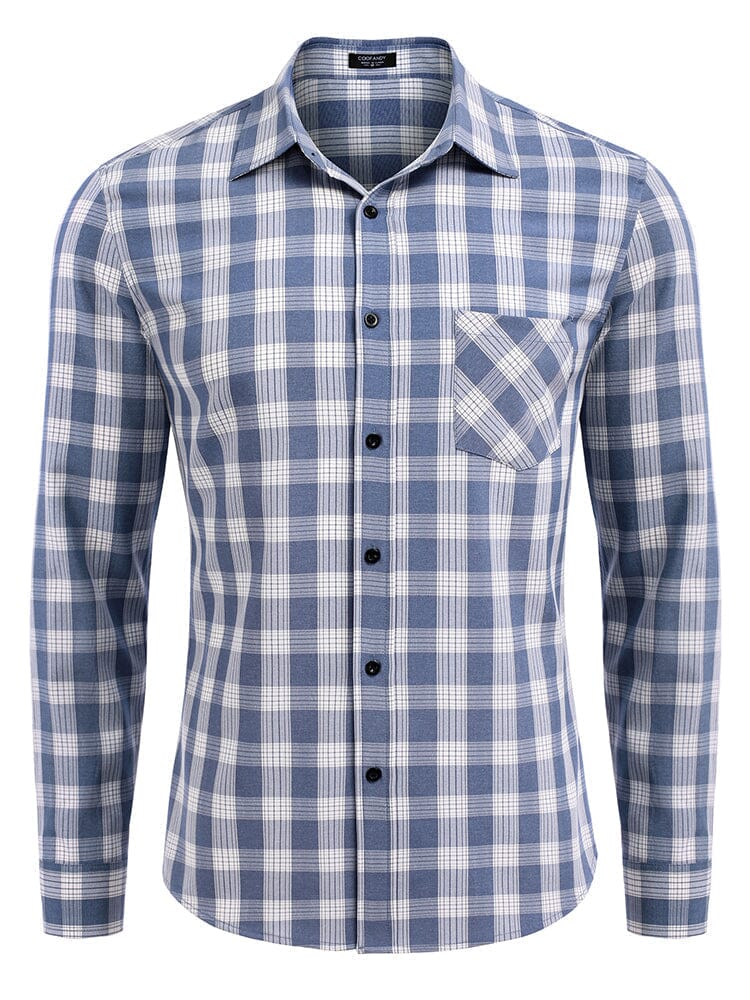 Klassisch Lang Ärmel Plaid Hemden