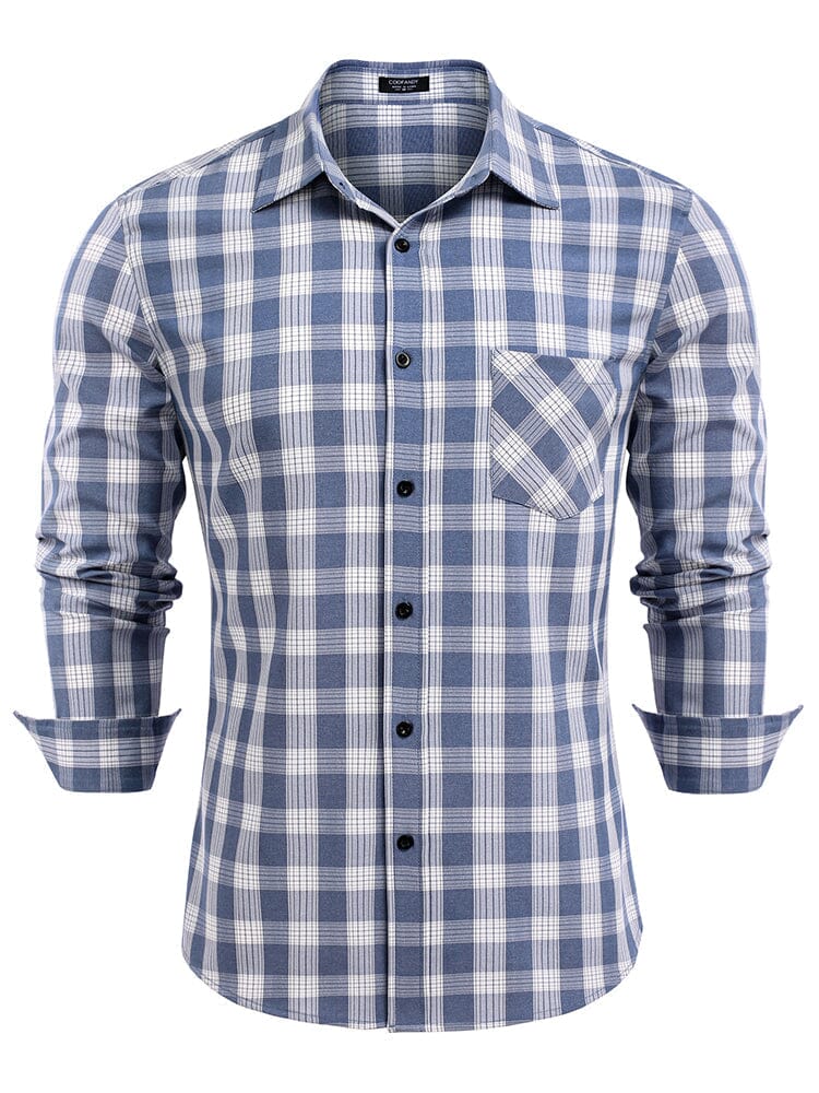 Klassisch Lang Ärmel Plaid Hemden