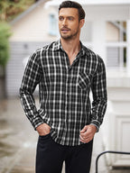 Klassisch Lang Ärmel Plaid Hemden
