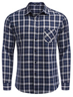 Klassisch Lang Ärmel Plaid Hemden