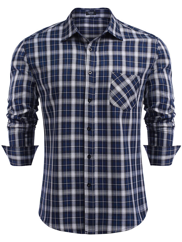 Klassisch Lang Ärmel Plaid Hemden