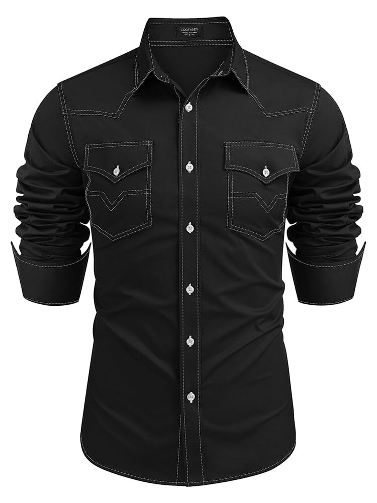 Western Cowboy Stil Baumwolle Hemd