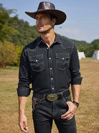 Western Cowboy Stil Baumwolle Hemd