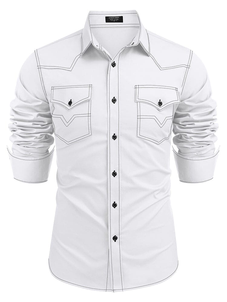 Western Cowboy Stil Baumwolle Hemd