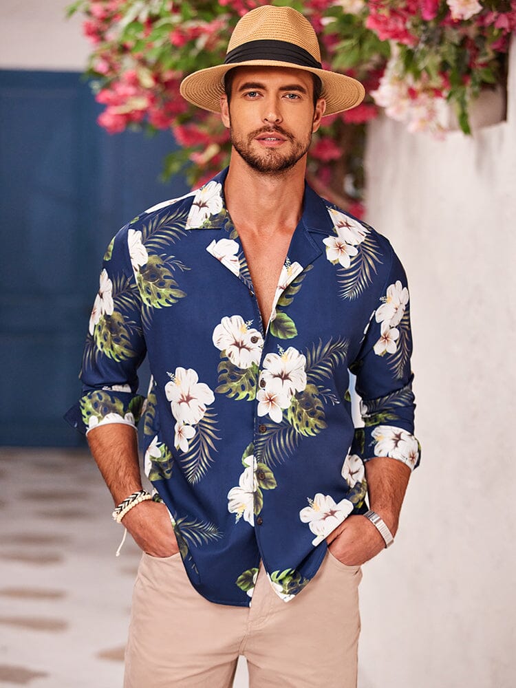 Casual Blumen Hawaii Hemden