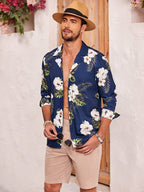 Casual Blumen Hawaii Hemden