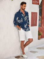 Casual Blumen Hawaii Hemden