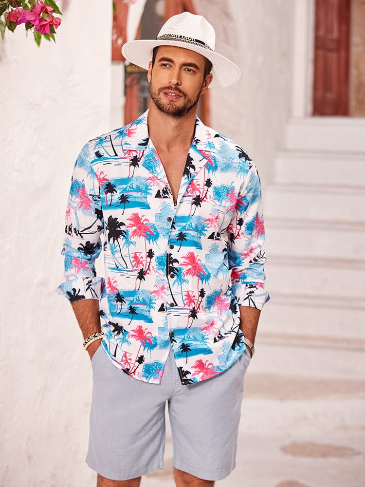 Casual Blumen Hawaii Hemden