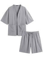 Casual Baumwolle Leinen Kimono Sets