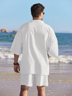 Casual Baumwolle Leinen Kimono Sets