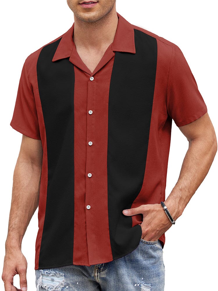 Casual Atmungsaktive Splicing Hemd