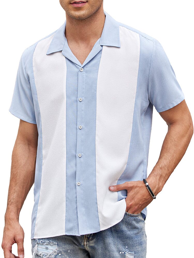 Casual Atmungsaktive Splicing Hemd