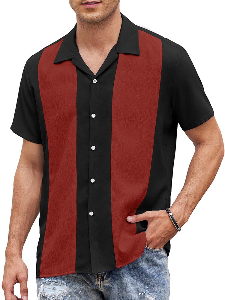 Casual Atmungsaktive Splicing Hemd