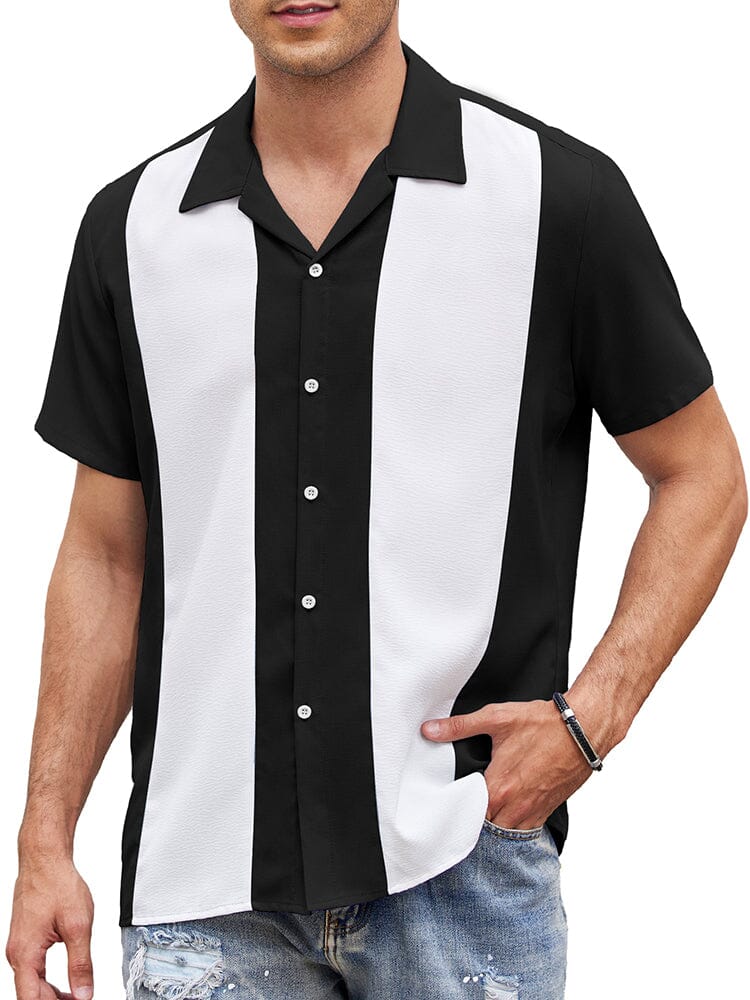 Casual Atmungsaktive Splicing Hemd