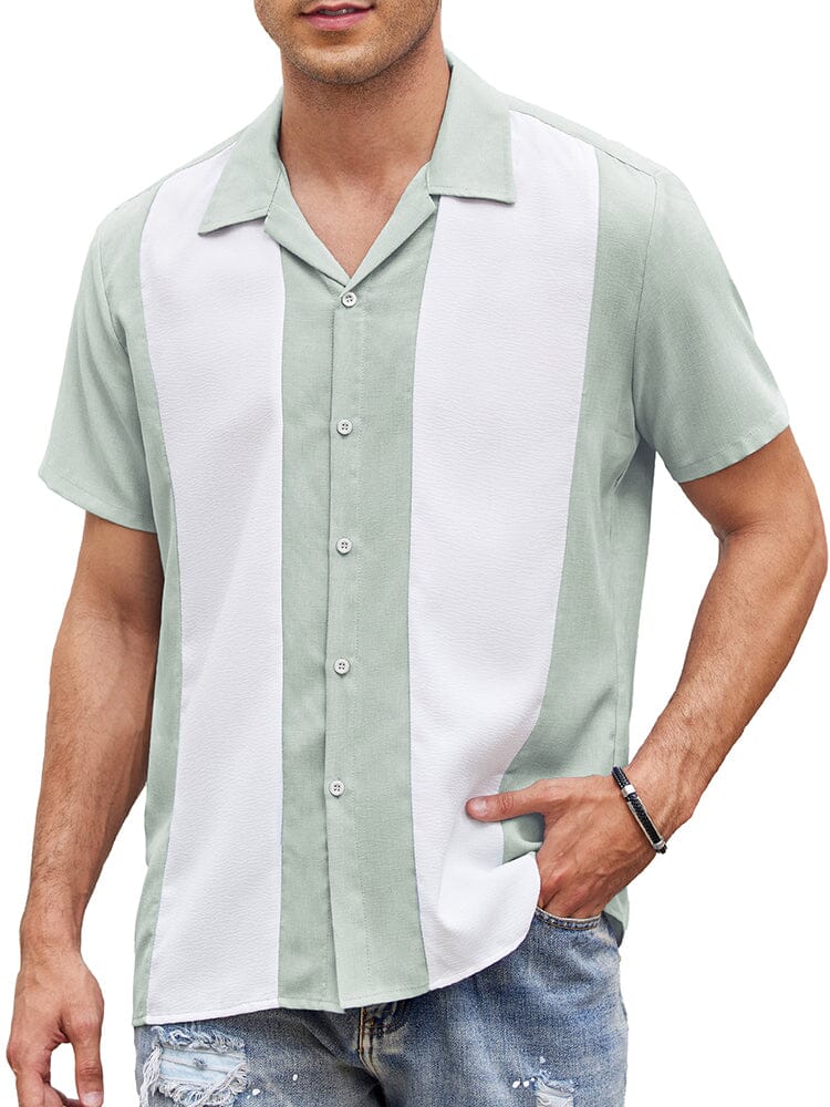 Casual Atmungsaktive Splicing Hemd