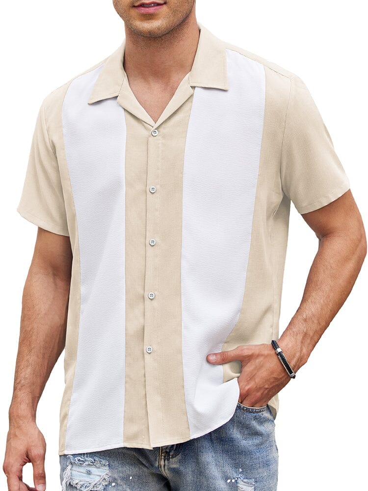 Casual Atmungsaktive Splicing Hemd