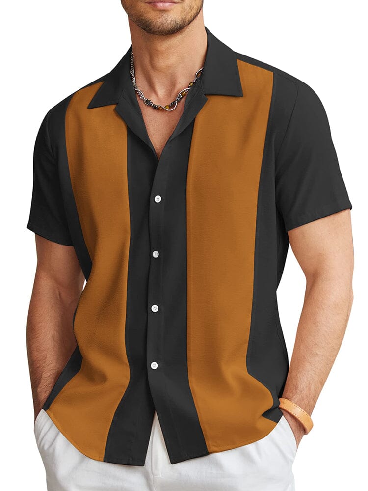 Casual Atmungsaktive Splicing Hemd