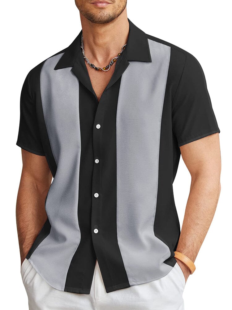 Casual Atmungsaktive Splicing Hemd