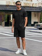 Casual Stretchy Trainingsanzug Sets