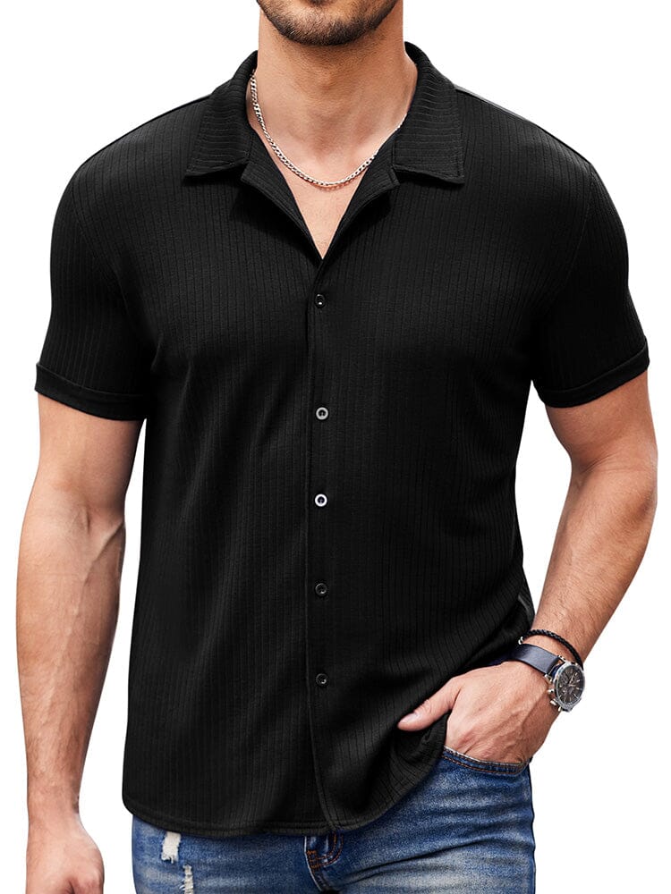 Casual Slim Fit Strick Hemden
