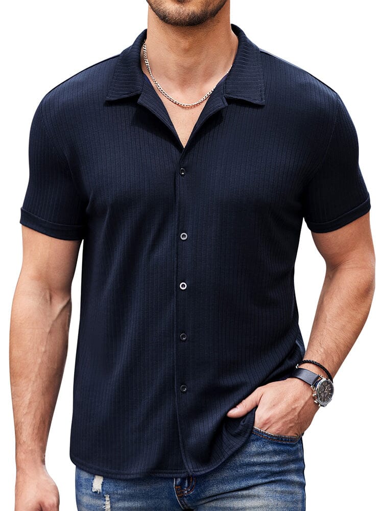 Casual Slim Fit Strick Hemden