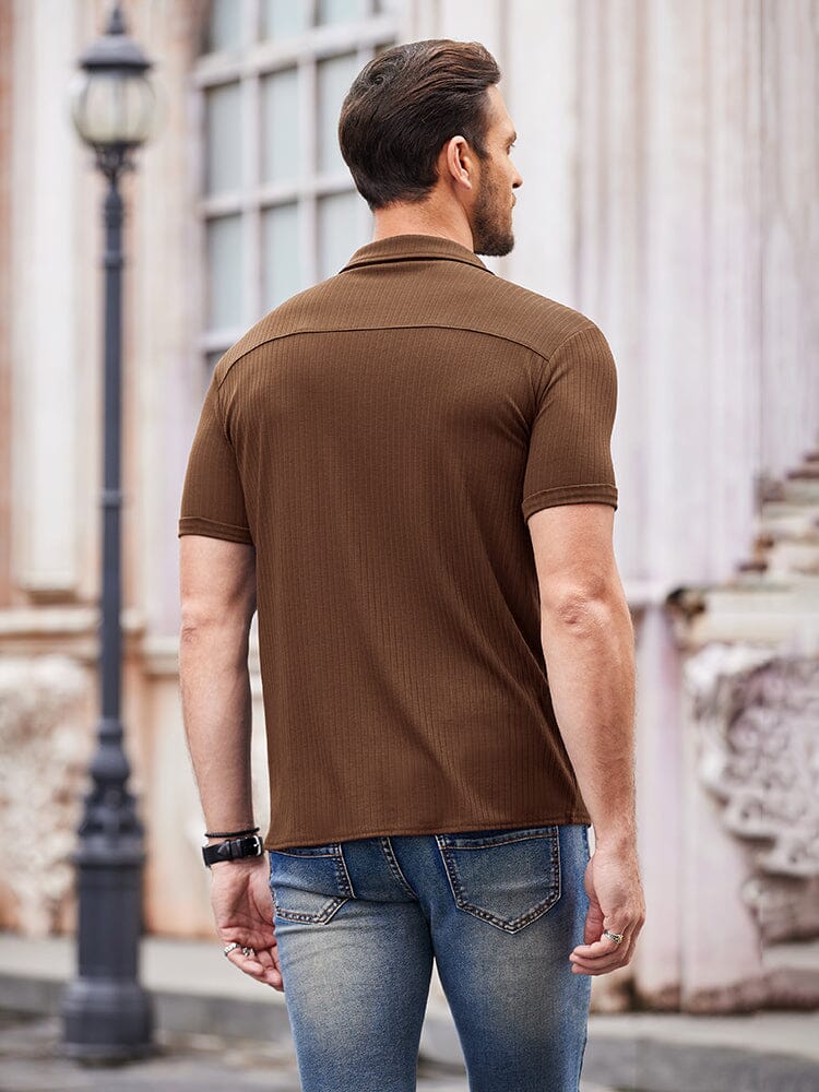 Casual Slim Fit Strick Hemden