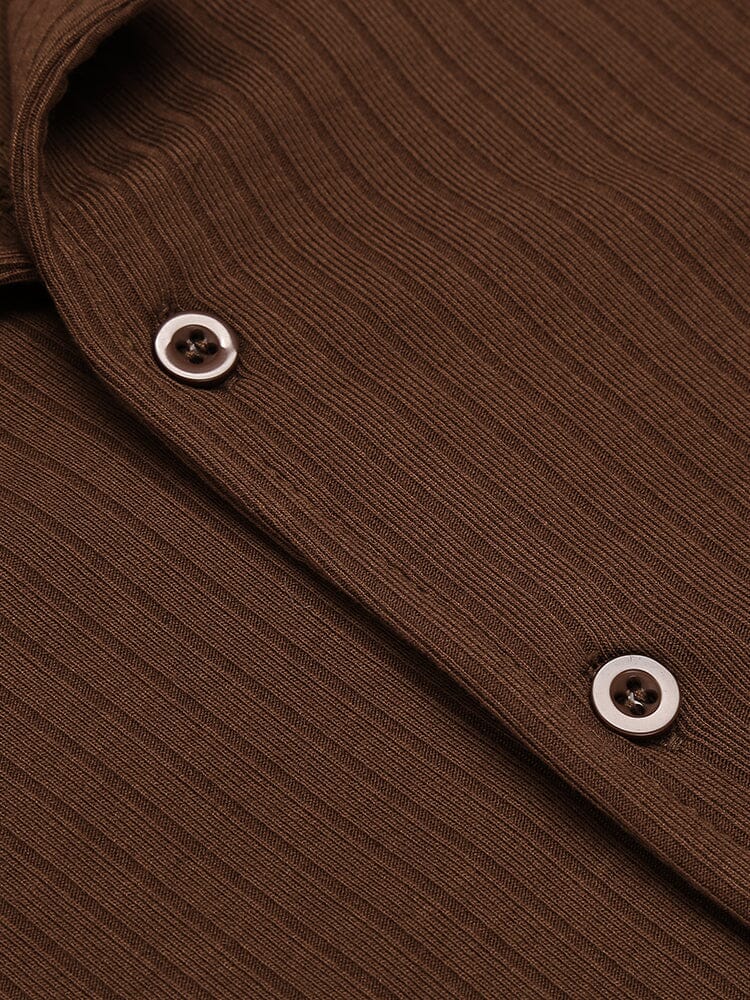 Casual Slim Fit Strick Hemden