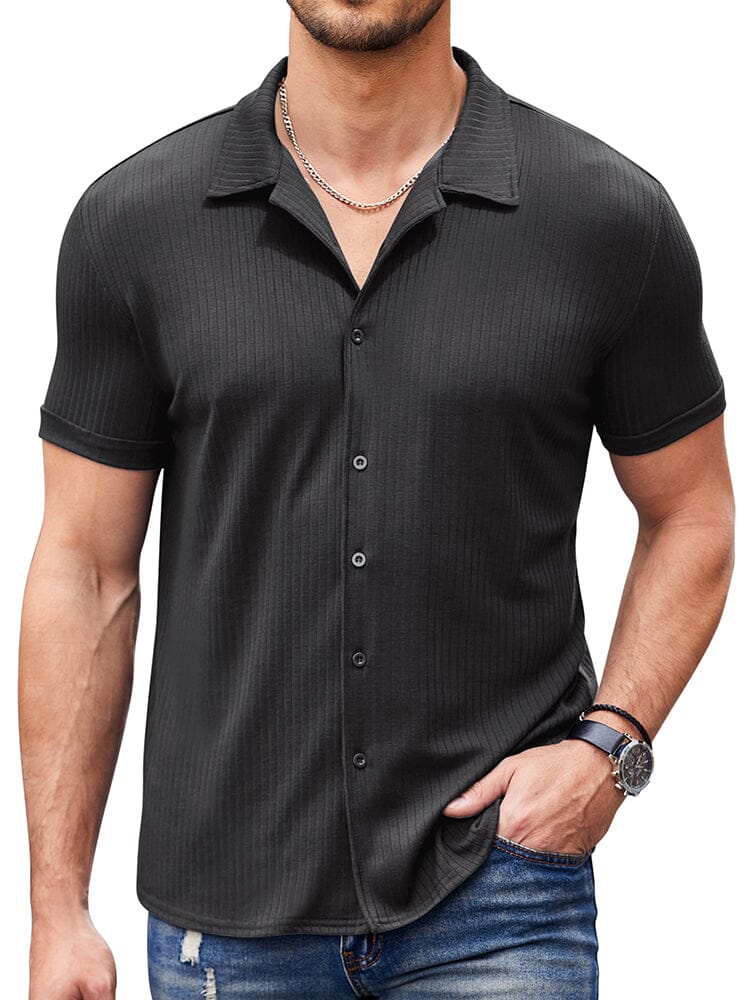 Casual Slim Fit Strick Hemden