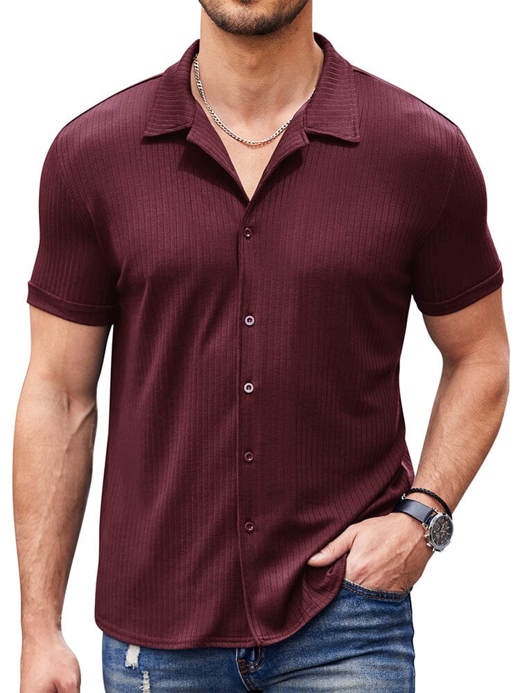 Casual Slim Fit Strick Hemden