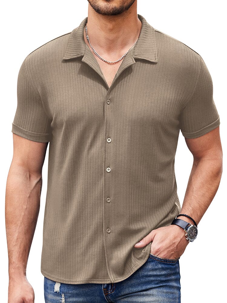 Casual Slim Fit Strick Hemden