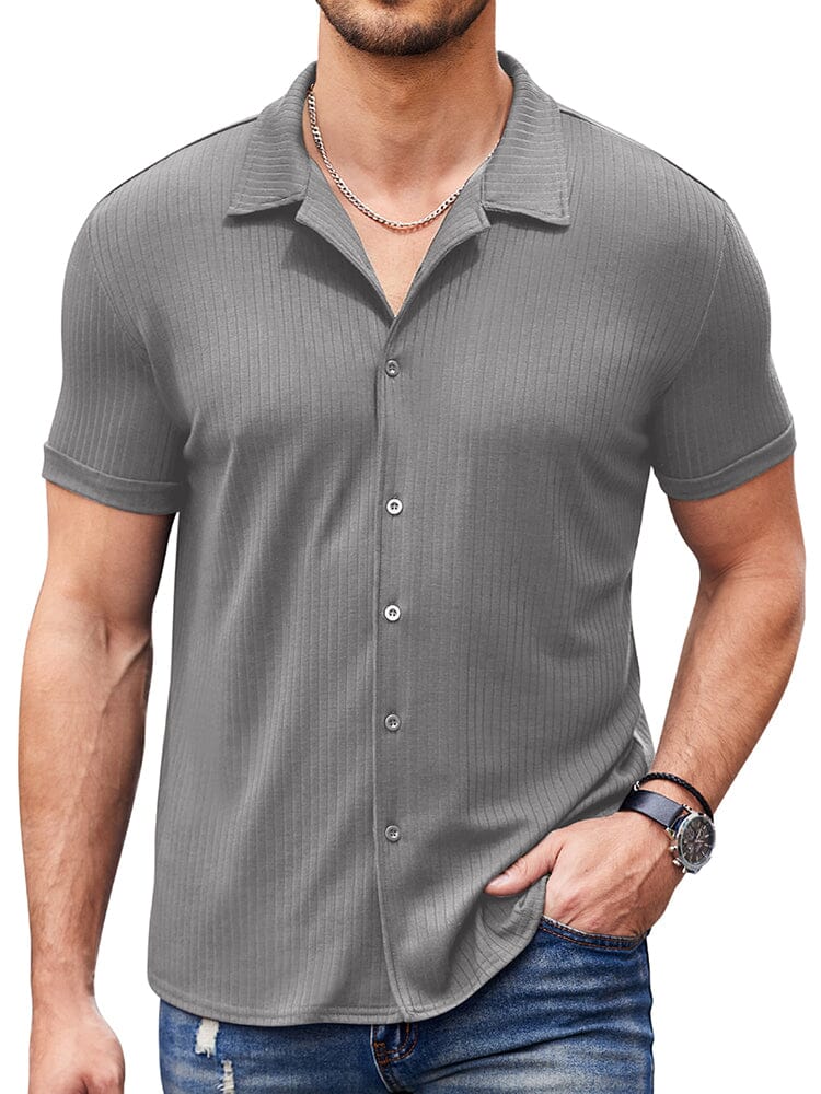 Casual Slim Fit Strick Hemden