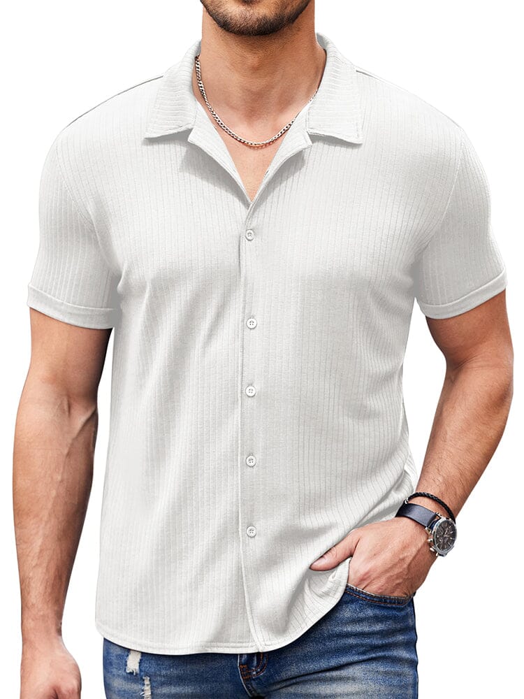 Casual Slim Fit Strick Hemden