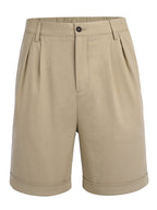 Klassisch Uni Leinen Shorts