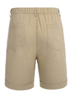Klassisch Uni Leinen Shorts
