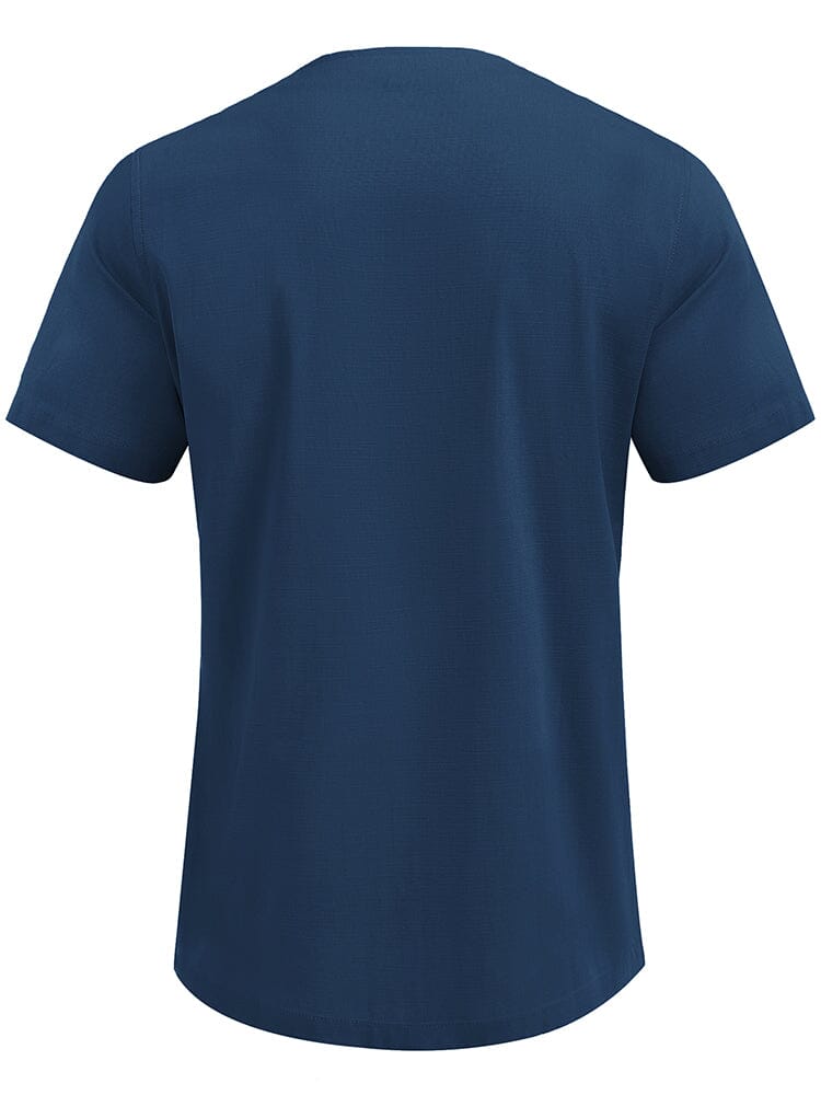 Casual Leinen Stil Henley Hemd