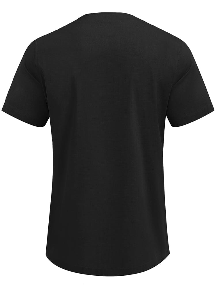 Casual Leinen Stil Henley Hemd