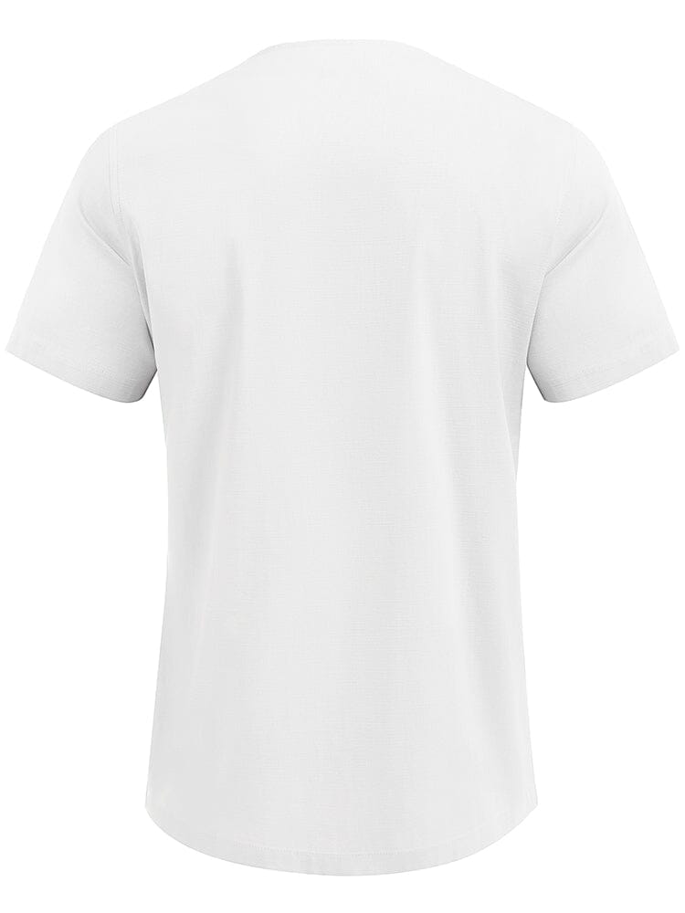 Casual Leinen Stil Henley Hemd