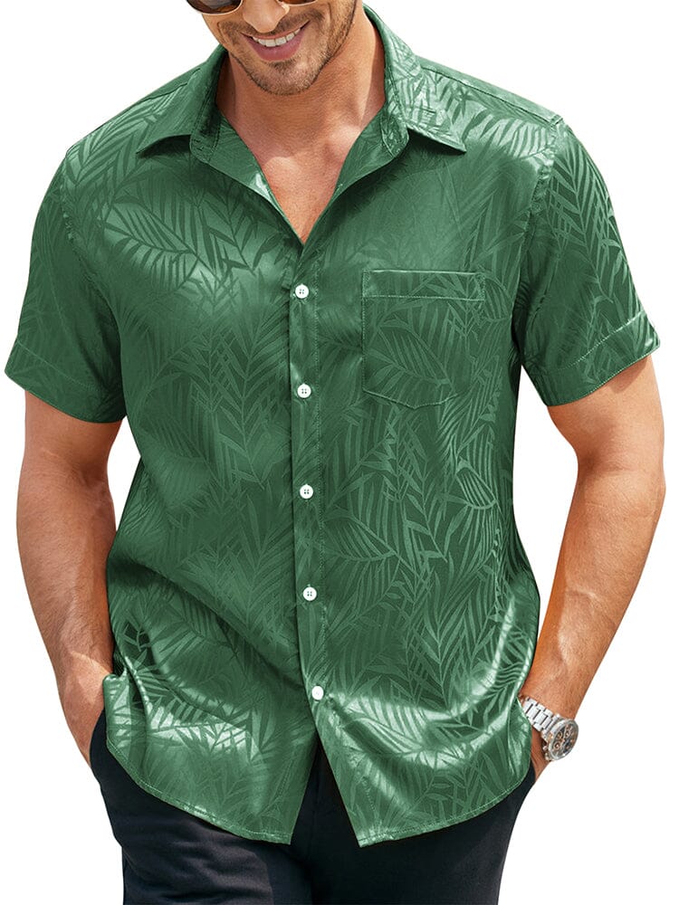 Silk Satin Jacquard Hemd