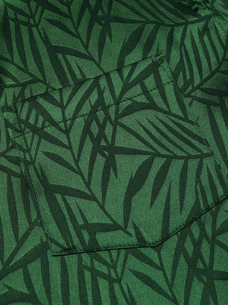 Silk Satin Jacquard Hemd
