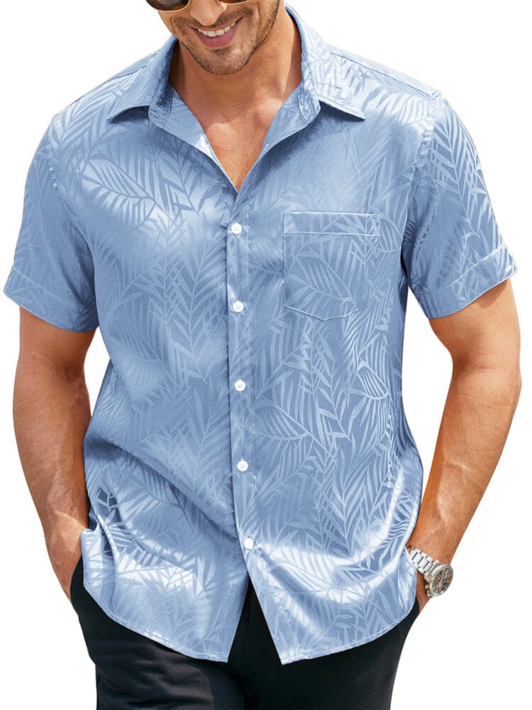 Silk Satin Jacquard Hemd