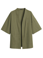 Baumwolle Leinen Kimono Hemd
