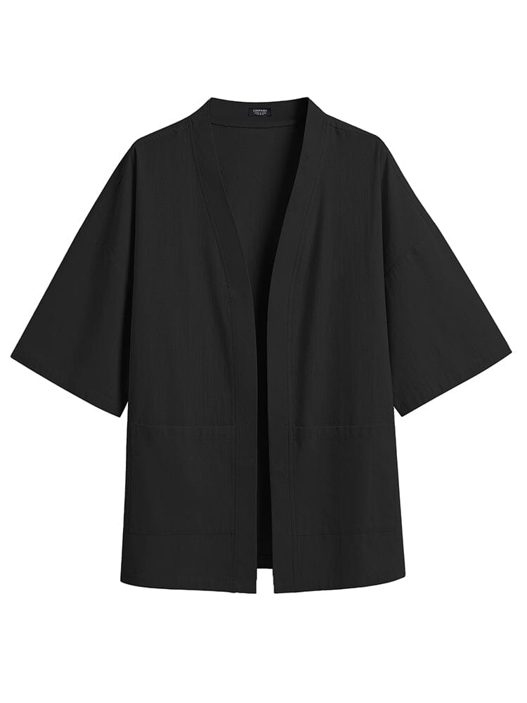 Baumwolle Leinen Kimono Hemd