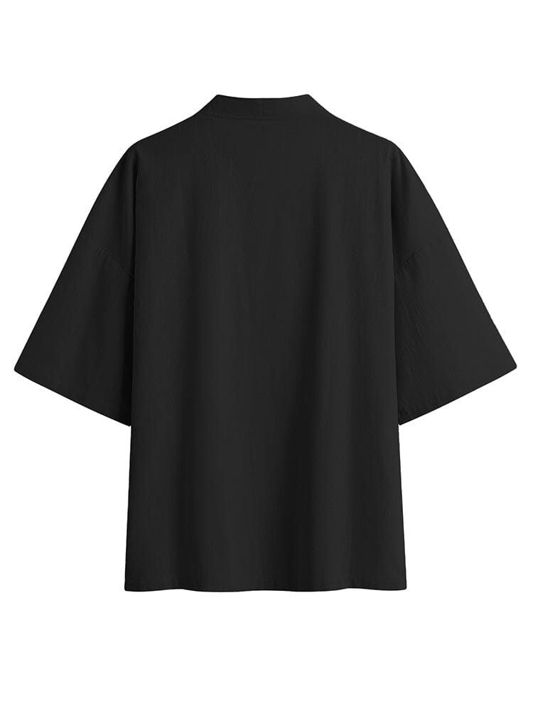 Baumwolle Leinen Kimono Hemd