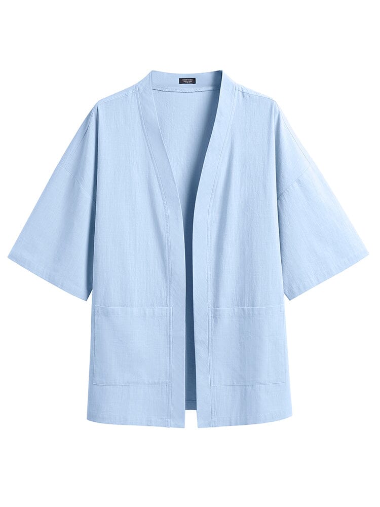 Baumwolle Leinen Kimono Hemd