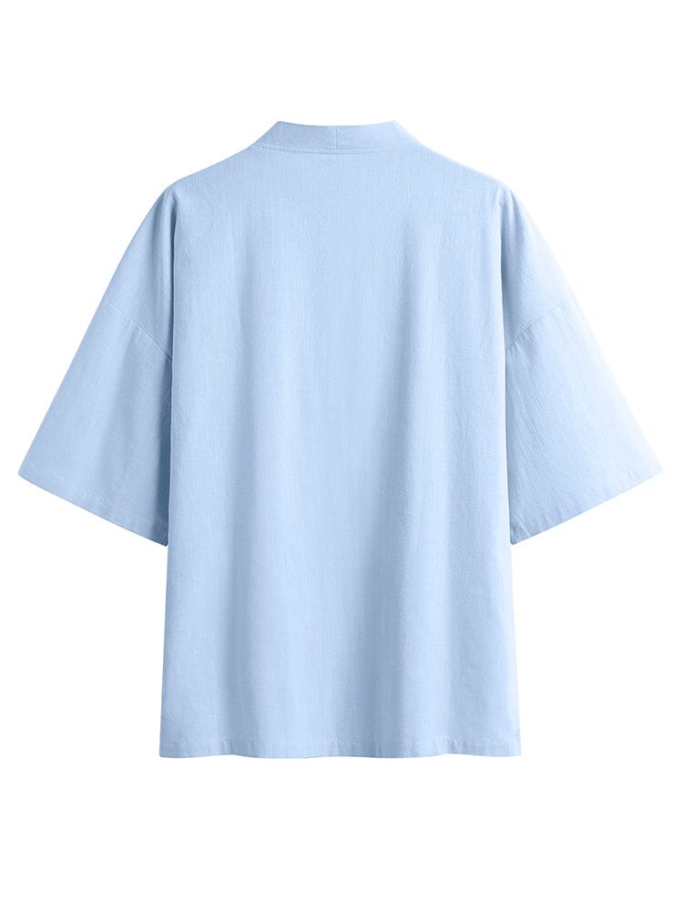 Baumwolle Leinen Kimono Hemd